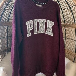 VS Pink HTF Knit Bling sweater.